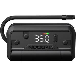 NOCO Air AL5: Cordless Tire Inflator  Portable Rechargeable Air Compressor with USB-C  17 LPM Inflates 040 PSI in 7 Minutes  Digital Gauge + Auto-Shutoff  For Tires up to 31-Inches