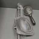 Hand Shower with Slide Bar, High Pressure 10 Setting Handheld Shower Head, Adjustable Height 24" Slide Bar, Wall Supply Elbow and 6.6ft Extra Long Shower Hose - Brushed Nickel