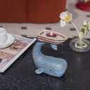 Guichifun Tealight Candle Holders Home Decorations - Whale Candle Holder for Pillar Candles Nautical Ocean for Table Bathroom Living Room Dcor Gifts 5.25 x 3 x 5.5 Inch