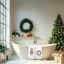 Chinoiserie Christmas Kitchen Towels, Pink Bow Coquette Christmas Tree Dish Towels for Kitchen Bathroom, Pink Christmas Hand Towels for Bathroom Kitchen, Grandmillennial Decor,Set of 2,16x24 Inches