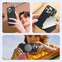 2 x TAURI for iPhone 15 Pro Case, Removable Magnetic Wallet Case with Card Holder, [Compatible with MagSafe] Durable PU Leather Phone Case with Wireless Charging, Black