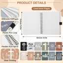 Resurhang 48 Pcs/24 Set Christian Gifts Bulk Religious Spiral Notebook with Bible Verse Ballpoint Pens Christian Notebook Inspirational Journals Prayer Notepad for Church Pastor Sunday School