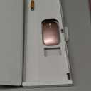 Wireless Keyboard and Mouse Ultra Slim Combo, TopMate 2.4G Silent Compact USB 2400DPI Mouse and Scissor Switch Keyboard Set with Cover, Batteries Included, for PC/Laptop/Windows/Mac - Rose Gold White