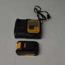 Mellif Battery and Charger Kit, 20V 4.0Ah Replacement Dewalt Battery and 4.0A Fast-Charging Charger (110~240V Input), Compatible with Dewalt 20V Max Tools, 5V 2A USB Charger (Yellow)