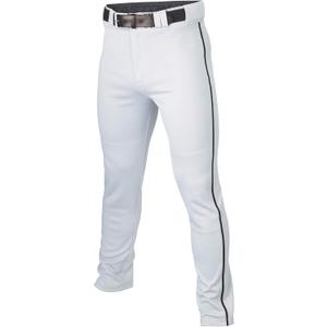 Easton Men's Rival+ Baseball Pants | Full Length Semi-Relaxed Fit | Adult Sizes | Piped | Multiple Colors (White/Black)