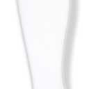 Unisex White Knee High Tube Socks - Three Various Colored Stripes (One Size, White With Neon Orange)