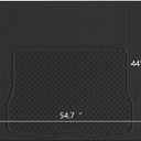 PIC AUTO Heavy Duty Rubber Trunk Cargo Liner Floor Mats, Trimmable to Fit for Car, SUV, Van, Trucks (Large, Black)