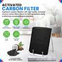 Cut to Fit Activated Carbon Filter Sheet 16 x 48 - Activated Carbon Air Filter for Air Purifiers Window AC Air Vent And More - Charcoal Filters Effectively Remove Odors & Freshens the Air (1-Pack)