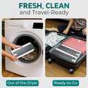 2 Pack Shoe Washing Machine Bag – Reusable Chenille Laundry Shoe Bag for Washing Machine/Dryer with Adjustable Shoe Trees, Deep Clean Protection for Sneakers, Tennis Shoes, Men & Women