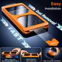 TOCOL for Samsung Galaxy S25 Plus Privacy Screen Protector 9H Hardness Military Grade Shatterproof HD Tempered Glass 2 Pack