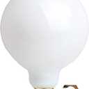 OMAYKEY 15W Dimmable Large LED Globe Bulb 100W Equivalent 1000 Lumens, 3000K Soft White E26 Medium Base, Vintage Edison G125 Large Globe Edison Style LED Filament Light Bulb, Deep Dimming Version