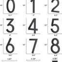 10 Inch Large House Numbers for Outside, Modern Black Metal Address Numbers with Floating Effect, Weatherproof Aluminum, Easy Screw Mount for Fence Wall Garage Gate (8)