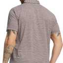 Rouen Golf Shirts for Men Moisture Wicking Lightweight Dry fit Performance Sports Stripe Collared Golf Polo Shirts for Men (S)