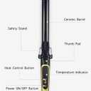 Lanvier 1 Inch Extra Long Hair Curling Iron with Ceramic Tourmaline Barrel, Professional Hair Curler up to 450F with Dual Voltage for Worldwild Use, Hair Waving Style Tool for Girls & Women, Black