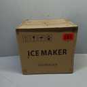 DUMOS Ice Maker Countertop Ice Machine Compact Size with Handle, 26lbs in 24Hrs, Black