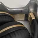 Riwbox Bluetooth Headphones, XBT-80 Folding Stereo Wireless Bluetooth Headphones Over Ear with Microphone and Volume Control, Wireless and Wired Headset for PC/Cell Phones/TV/iPad (Black Gold)