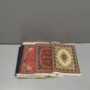 Kanayu 8 Pcs Persian Style Carpet Rug Mouse Pad Vintage Oriental Floral Mouse Pad Woven Rug Graduation Gift with Non Slip Rubber Base for Computer Laptop Desktop Table Decor(Floral)