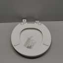 KOHLER Stonewood Quiet-Close, Round Toilet Seat Soft Close, Durable Wood, Easy Installation, Universal Fit, Home Essentials, White Finish, K-20467-0