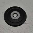 1/4" Thick SUS304 Tub Spout Cover Ring, Bathtub Faucet Surround Sealing Spacer Plate, Bath Shower Remodel Trim Faceplate Gasket (Matte Black)