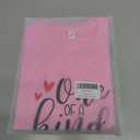 Kids Little Girls T-Shirt Short Sleeve Funny Graphic Letters Print Summer Casual Crewneck Cotton Tee Top (Pink)