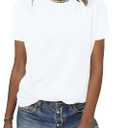 BLACKMYTH Womens Short Sleeve Tops Summer T Shirts Crewneck Causal Fashion Basic Tee (Small)