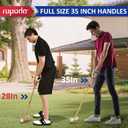 ropoda 35In Updated Six-Player Croquet Set with Wooden Mallets, Colored Balls, Sturdy Carrying Bag for Adults &Kids, Croquet Set Perfect for Lawn,Backyard,Park and More, 35"-deluxe