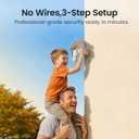aosu T2 Pro Security Cameras Wireless Outdoor, 3K Dual Cam No Blind Spot Security Camera for Home, 170 Wide + 360 PTZ, AI Human Vehicle Tracking, Solar Powered, Local Storage