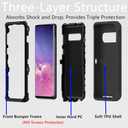for Samsung Galaxy S10 Case, Heavy Duty Defender Case Dustproof Shockproof Protection 3 in 1 Rugged Cover for Samsung Galaxy S10 6.1 inch (Black)