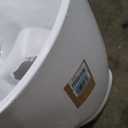 WOODBRIDGE 48" Acrylic Freestanding Bathtub Contemporary Soaking Tub, White Acrylic(Brushed Golden Drain/Overflow),BTA1703-BG-Drain&O