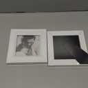 2Pcs 4x4 Wood Picture Frames, Distressed Small Square Frames, Window 3.5 x 3.5 Pictures, Perfect for Table Desk Top or Wall Hanging, White Color