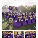 VEVOR Chair Covers, Polyester Spandex Chair Cover, Stretch Slipcovers for Wedding Party Dining Banquet Flat-Front Chair Covers (Purple-a, 50PCS)