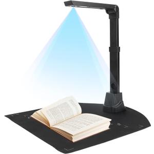 NetumScan 13MP Book Document Camera for Teachers, Multi-Language OCR Recognition by AI Technology, Foldable & Portable, Real-time Projection, Video Recording, Capture Size A3/A4-Windows,Mac OS,Linux