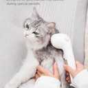 Cat/Dog Bath Brush,Shampoo Washing Brush with Adjustable Bristle for Pets with All Hair Lengths,Push-Button Silicone Pet Grooming Brush,Shedding Comb