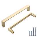 KNOKLOCK 10 Pack 5 Inch(128mm) Kitchen Cabinet Handles Brushed Gold Cabinet Pulls Kitchen Cabinet Hardware Drawer Pulls for Dresser Cupboard Wardrobe