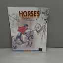 Realistic horses coloring book: adult coloring books animals