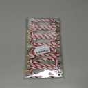 12Pcs Glitter Candy Cane Christmas Tree Decorations Christmas Plastic Candy Cane Tree Hanging Ornament for Holiday Party Decoration Favor (red)