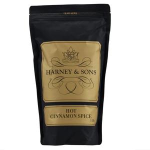 Harney & Sons Hot Cinnamon Spice Loose Leaf Black Tea, 16 oz | Loose leaf black tea with cinnamon, orange peel, and cloves. Contains caffeine. (EXP 06/24/28)