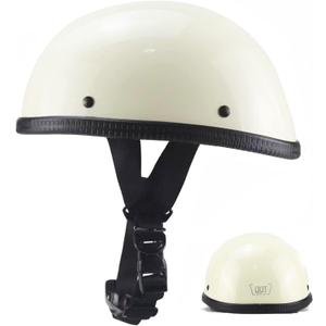 Motorcycle Half Helmet, DOT Approved Adult Men Women Retro Open Face Helmets, Helmet for Adults, Half Shell Helmet (Small)