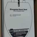 KOHLER 20110-0 Brevia, Slow Close Toilet Seat, Elongated Toilet Seat, Grip-Tight Bumpers Quick-Attach Hardware, White