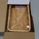 2 Pack Rattan Bathroom Vanity Tray 10 x 6 x 2 Inches Wicker Toilet Tank Topper Basket for Bathroom Kitchen Toilet Tank Vanity Countertop Table Shelf