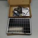 8W Solar Panel for Security Camera, Micro USB & USB-C Port Security Camera Solar Panel, IP65 Waterproof & 10FT Cable & High Solar Conversion Rate Solar Panels for Built-in Rechargeable Battery Cameras 1 Pack