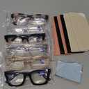CCVOO 6 Pack Oprah Reading Glasses for Women, Eyeglasses, Blue Light Readers for Women, Computer Eye Glasses, Cheaters