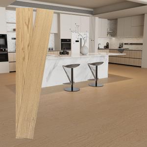 Original Wooden Multi-Ply Engineered Hardwood Flooring Sample, 47.64" L x 6.5" W x 0.59" T, Tongue & Groove Waterproof Wood Floor, 2 Planks (Covers 4.3 Sq Ft)