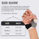 CMC Thumb Brace for Arthritis Pain Relief - Thumb Splint with sleeve for Osteoarthritis & Basal Joint Support - Adjustable & Lightweight Stabilizer for Men & Women (S, Right Hand)