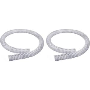 Sealproof 1.25 x 59 Inch Pool Filter Pump Connection Hose for 1-1/4 (32mm) Intex Systems and Above Ground Pools, Premium Quality Kinkproof PVC, Made in USA | Includes 4 Hose Clamps, 1 Pack