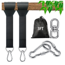 Tree Swing Straps Hanging Kit - 3FT/8FT/15FT/20FT/30FT, Strong & Durable - Holds Up to 5000lbs - Adjustable Tree Swing Straps Fit for All Swings, Hammocks, Safer & Easy Installation(3 FT)