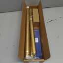 Gold Shower Curtain Rod 34-66 Inches(2.8-5.5ft) Never Rust Adjustable Shower Rod Spring Tension Non Slip No Drilling Shower Rods for Bathroom Garland Window