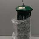 Squirrel Proof Bird Feeders with Removable Base, Metal Wild Bird Feeder for Outdoors Hanging, 6 Weight-Activated Ports Perches, 3LB Seed Capacity(Green)