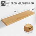 36 in Floating Shelves for Wall Decor Color Oak,Pack 2