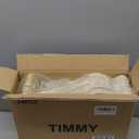 TIMMY 36-Pack Velvet Hangers with Gold Hooks - Space-Saving Non-Slip Heavy-Duty Clothes Hangers for Coats, Suits, Dresses, and Sweaters - Slim Design (Ivory+Gold)